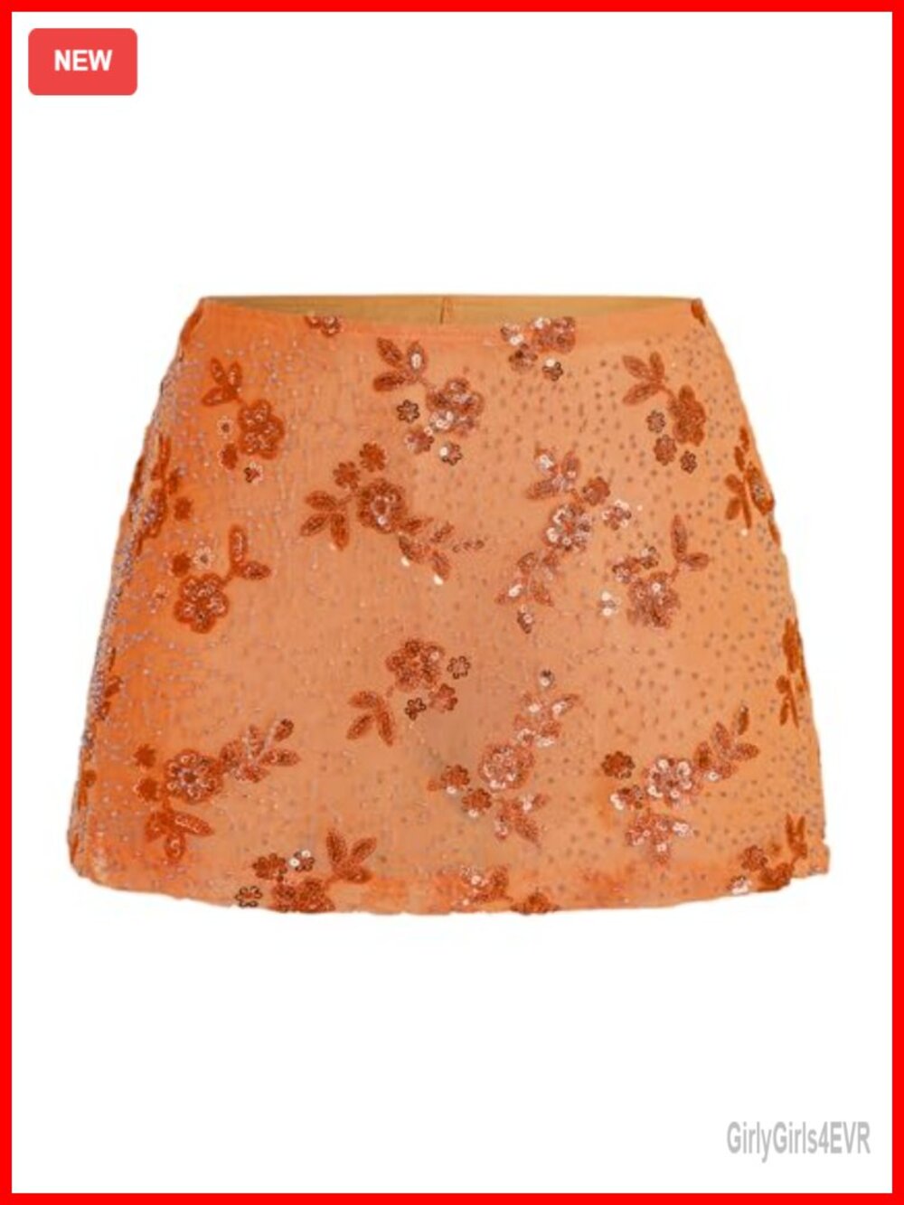 Sequin Mini Skort Low Rise Stretchy Mesh Built-in Shorts Y2K Party